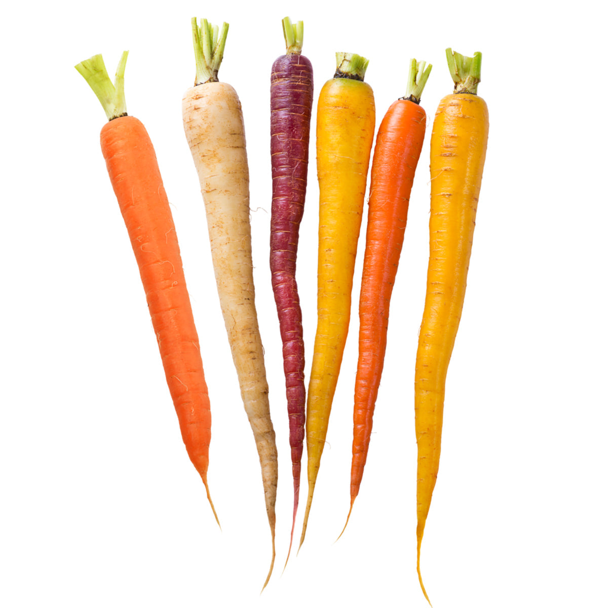 Premium Rainbow Carrots (bunch) Green Tomato (Midlands)